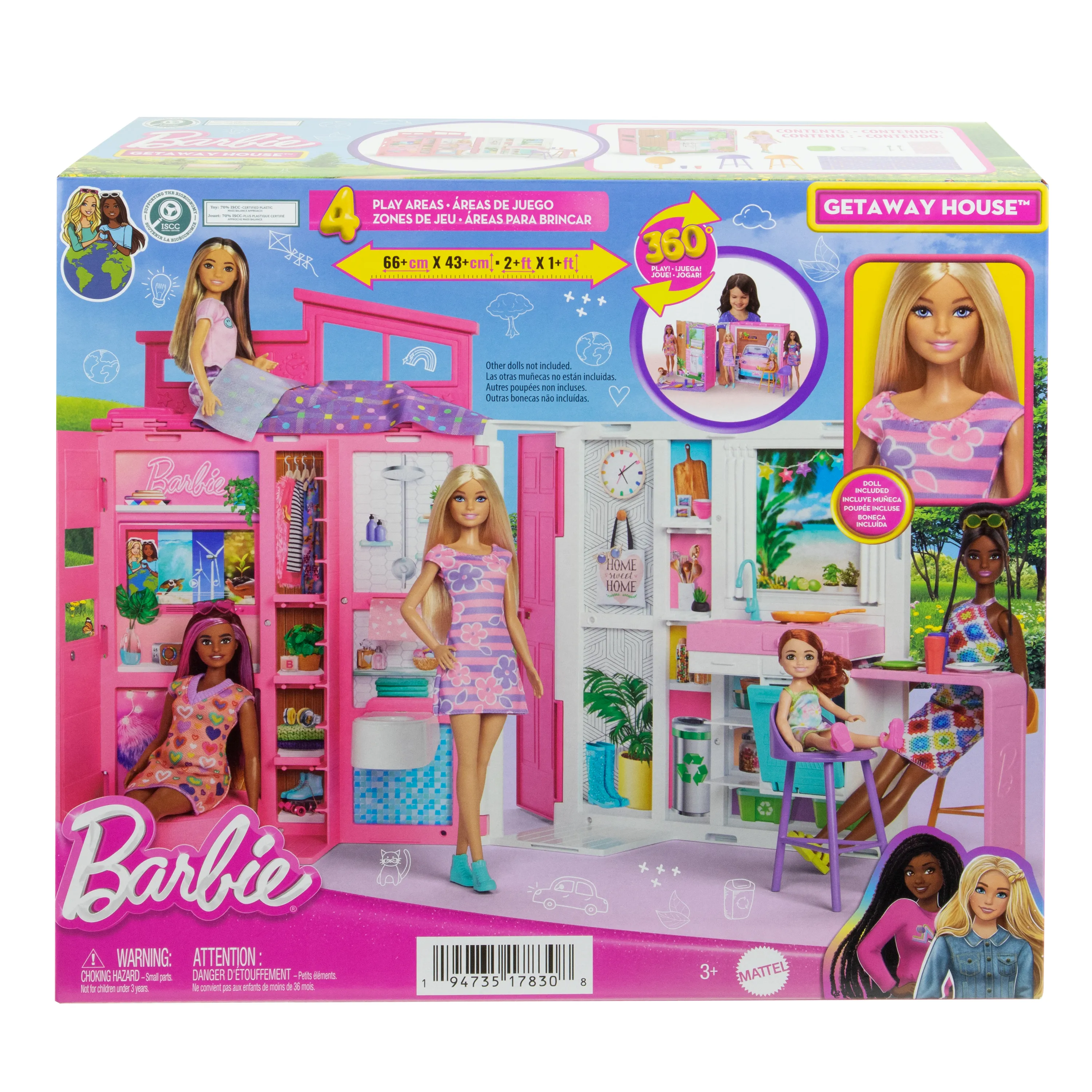 Mattel Barbie Holiday House Playset, Backdrop