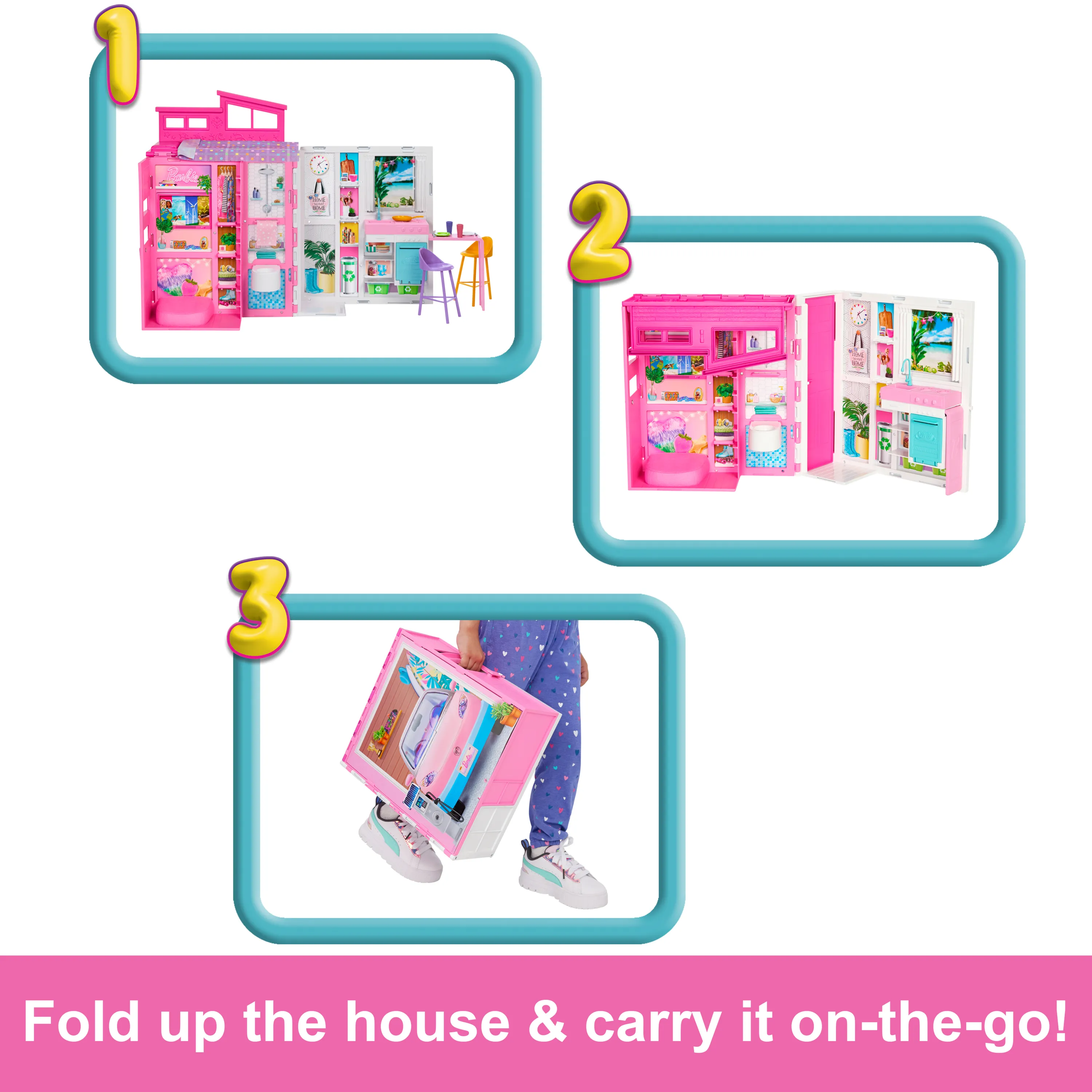 Mattel Barbie Holiday House Playset, Backdrop