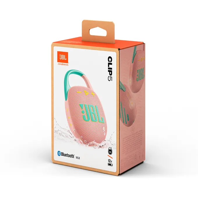 JBL Clip 5 Bluetooth - speaker,  pink