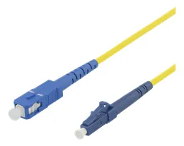 Fiberkabel, LC - SC, 9/125, OS1/2, singlemode, LSZH, 1m