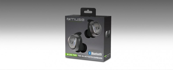 Muse M-290 TWS - bluetooth earbuds, black