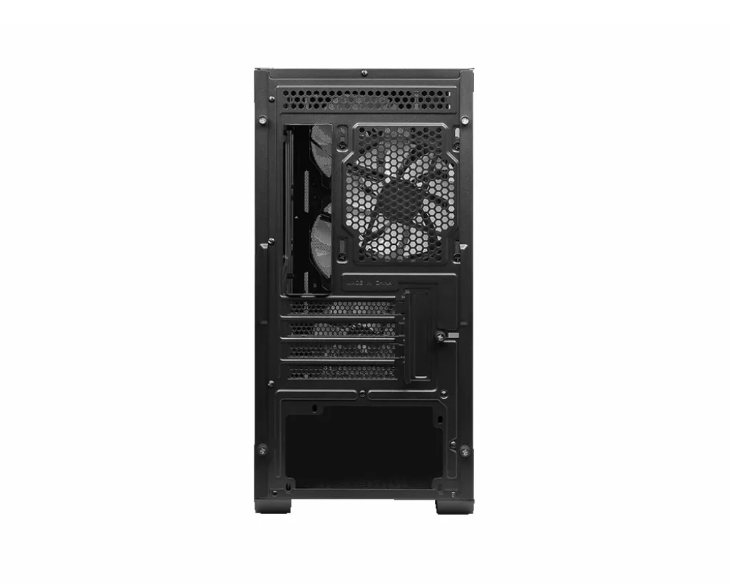 MSI MAG FORGE M100R - miditornikotelo, Musta, Läpinäkyvä