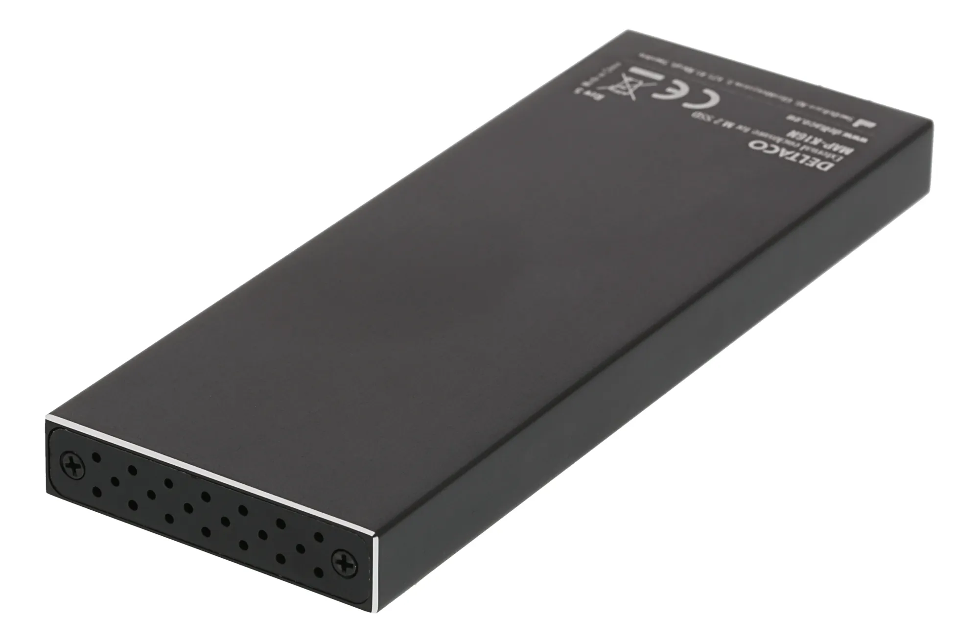 Externt M.2 kabinett, USB 3.0, 5 Gbps, Black