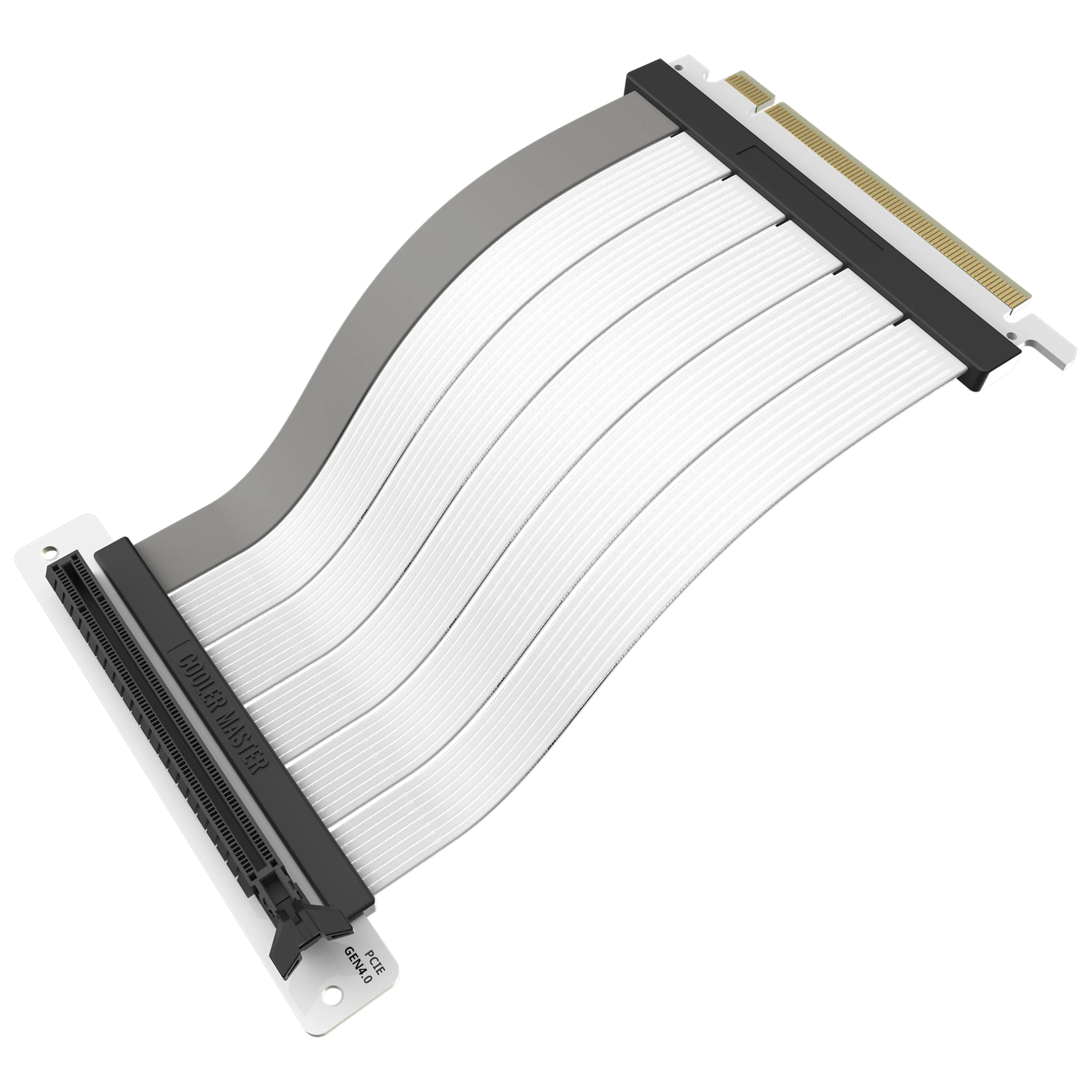 CM Riser Cable White PCIe 4.0 x16 300mm V2