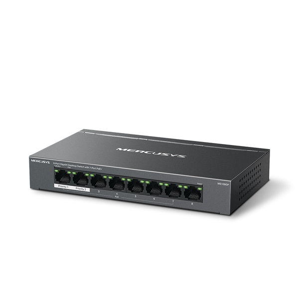 Mercusys MS108GP 8-Port Gigabit PoE+ - switch