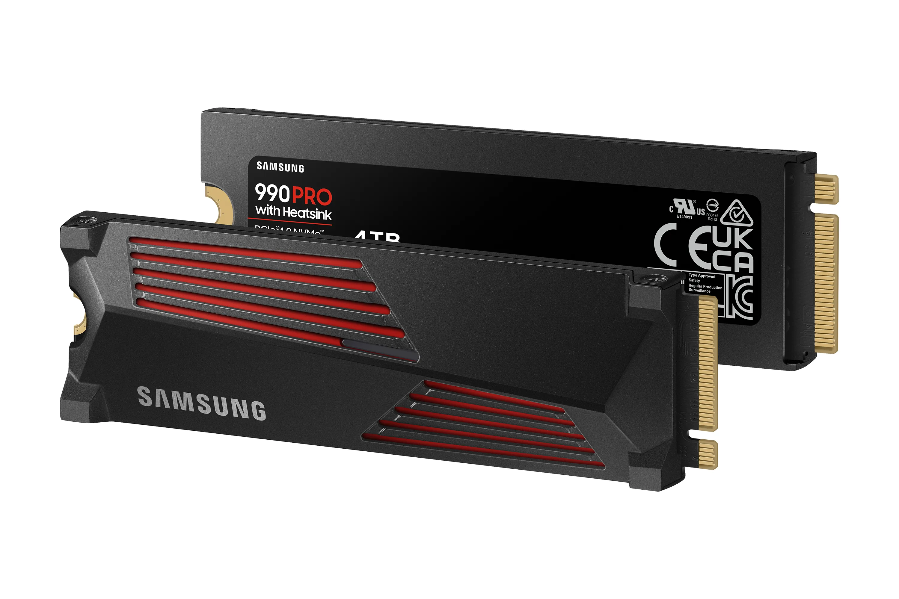Samsung 990 Pro Heatsink 4 TB, PCIe 4.0, M.2 - SSD (PS5 Compatible)
