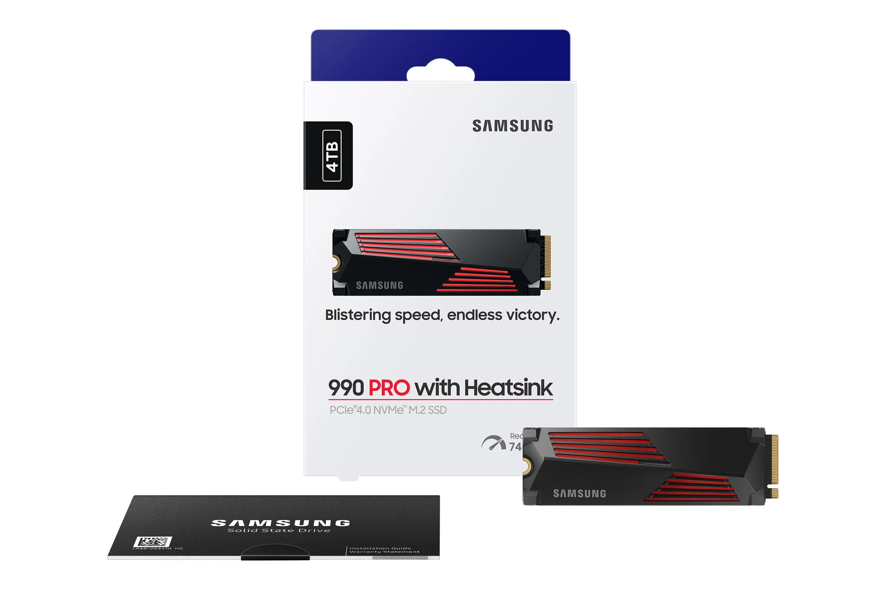 Samsung 990 PRO 4TB M.2 PCIe 4.0 NVMe SSD with Heatsink