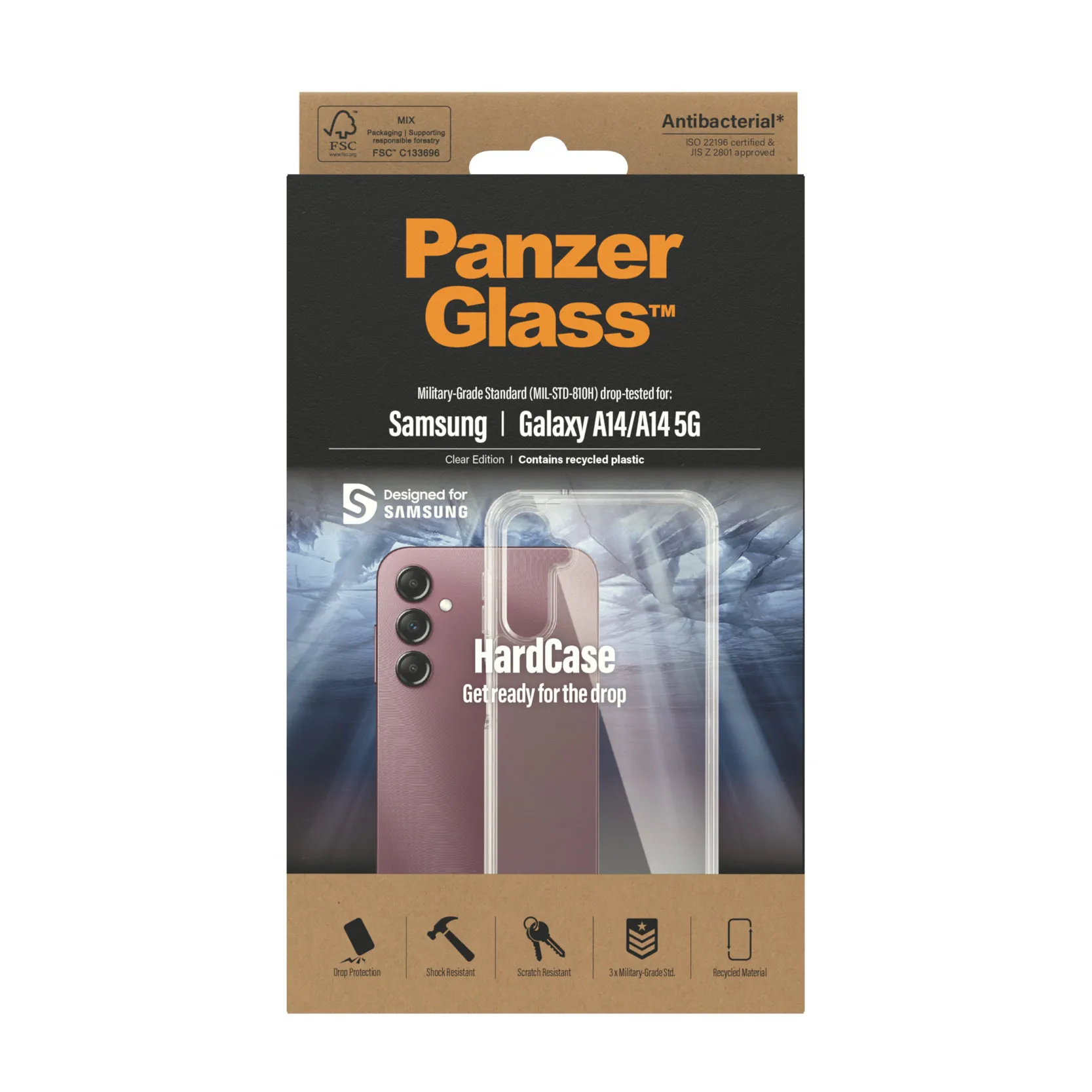 PanzerGlass Galaxy S23 HardCase skal, Transparent