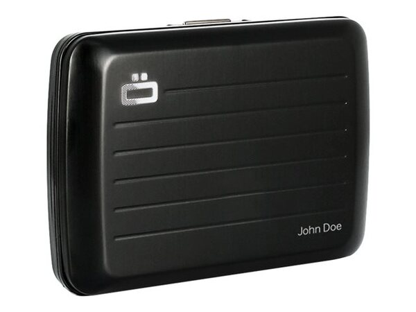 &Ouml;GON Stockholm V2 Alu credit card holder Black