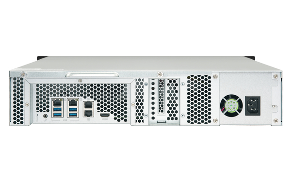 QNAP TS-1253BU-8G 12-Bay NAS Intel Celeron Apollo Lake J3455 quad-core 1.5GHz (up to 2.3GHz) 8GB DDR3L SODIMM RAM ( 2x4GB max 8GB to