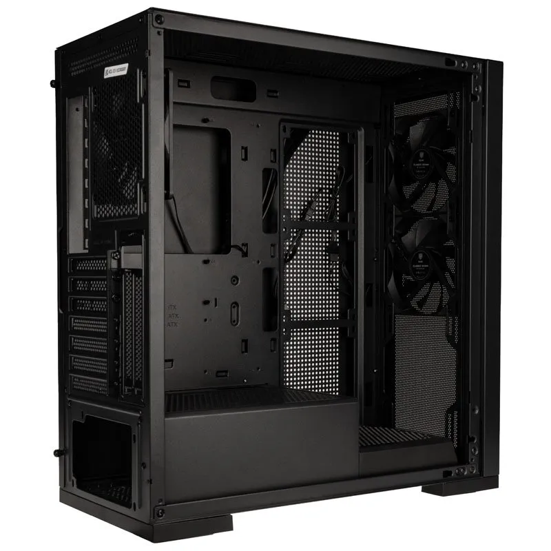 Kolink Unity Meshbay Performance Midi Tower Case - Black Mesh