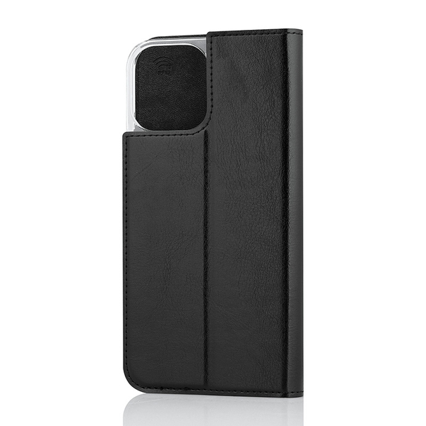 Wave Book Case, iPhone 12 Pro Max - case, Black