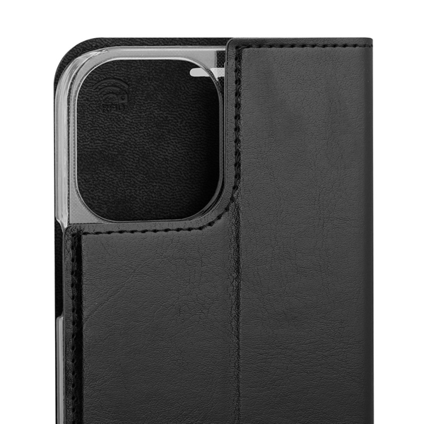 Wave Book Case, iPhone 12 Pro Max - case, Black