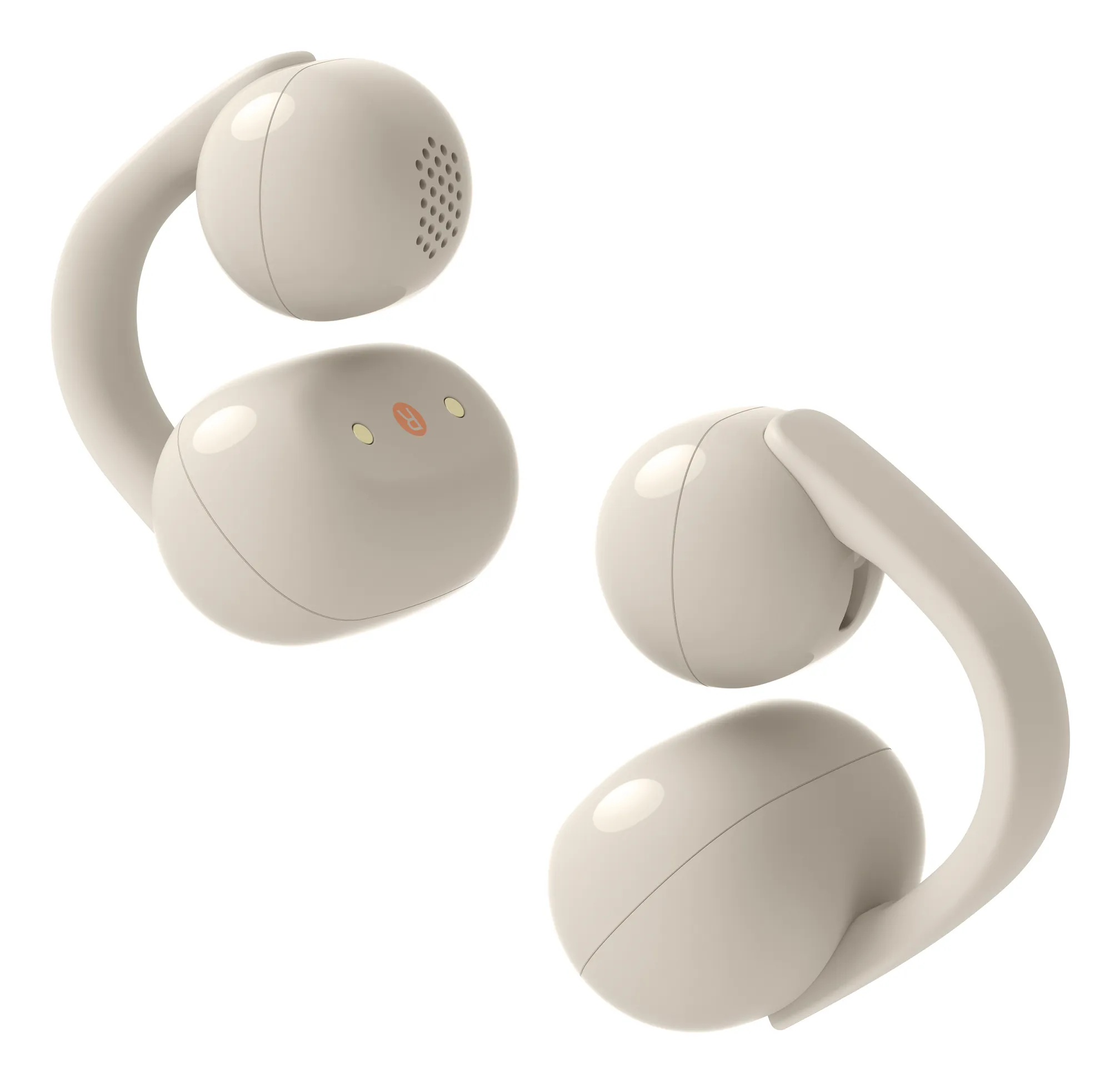 Sony LinkBuds Clip -langattomat nappikuulokkeet, beige