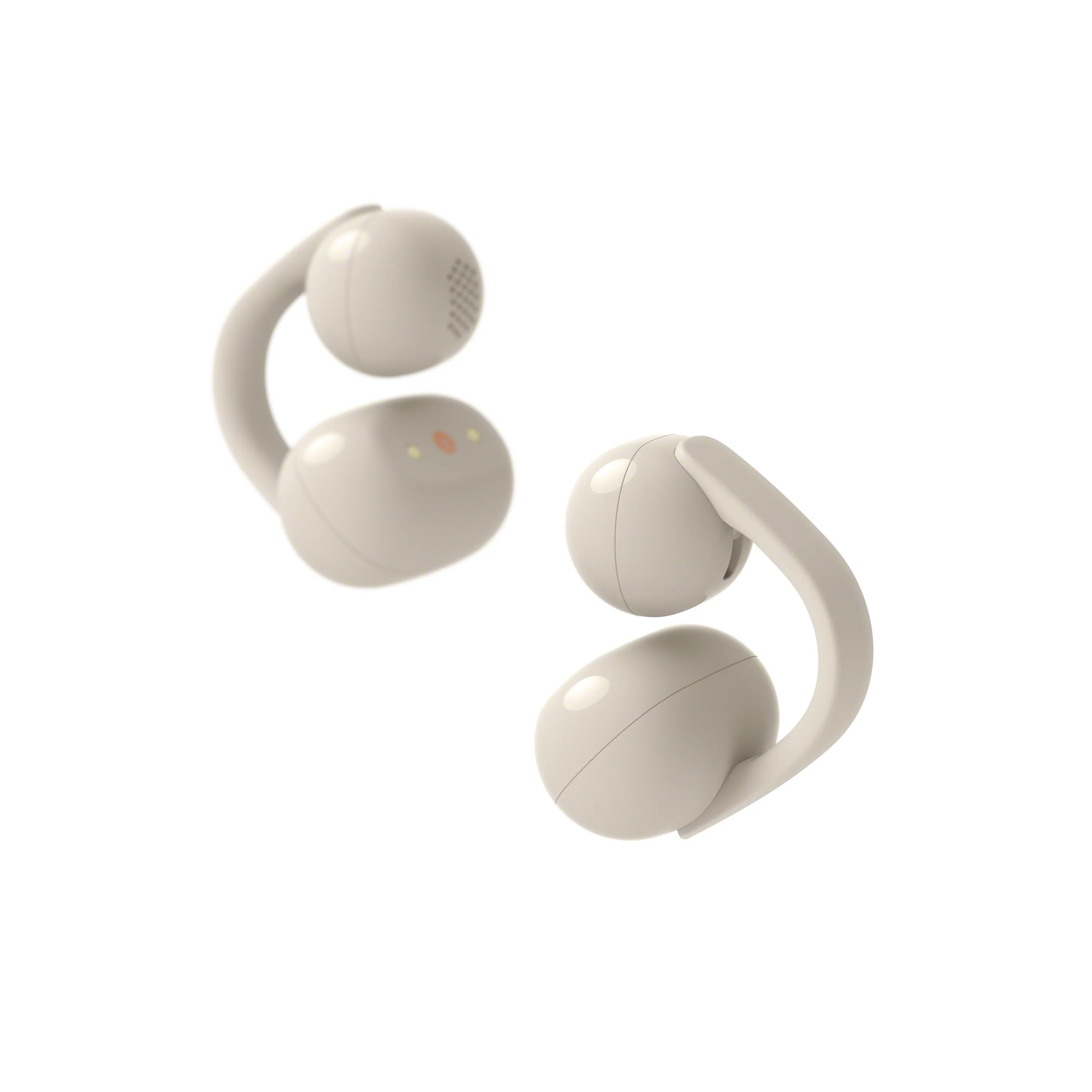 Sony LinkBuds Clip -langattomat nappikuulokkeet, beige