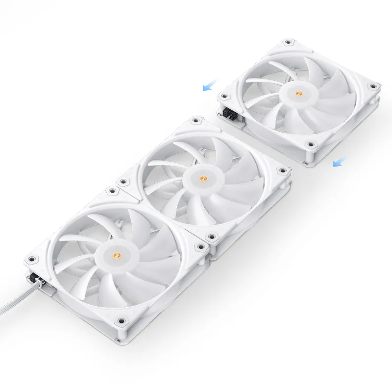Jonsbo ZF120 PWM, ARGB, 120mm, daisy chain - case fan, white, 3pcs Jonsbo ZF120 PWM, ARGB, 120mm, daisy chain - case fan, white, 3pcs