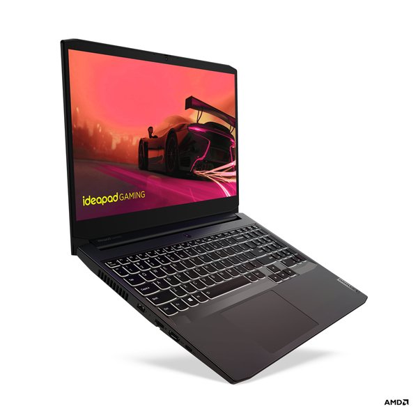 Lenovo IdeaPad Gaming 3 15.6&quot; R5-5600H, 16 GB, 512 GB SSD, NVIDIA GeForce RTX 3060, Win 11 Home - gaming b&auml;rbar, Svart