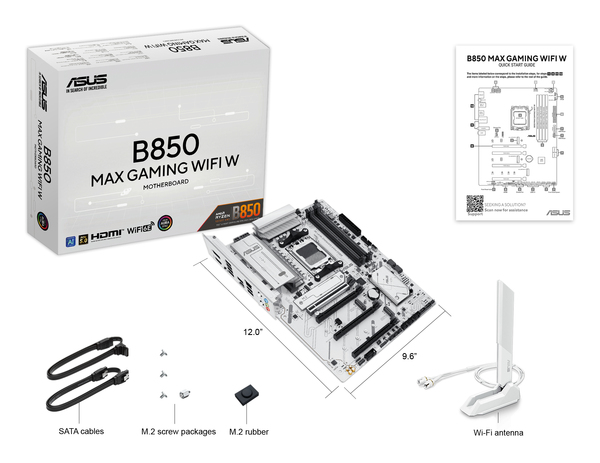 ASUS B850 MAX GAMING WIFI W AM5 MB 4xDDR5