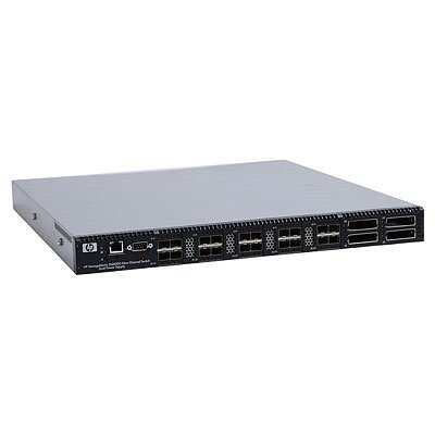 HPE SN6000 Stackable Dual Power Fibre Channel Switch - Kytkin - Hallinnoitu - 20 x 8 Gt kuitukanava SFP+ + 4 x XPAK - r&auml;kkiin asennettava