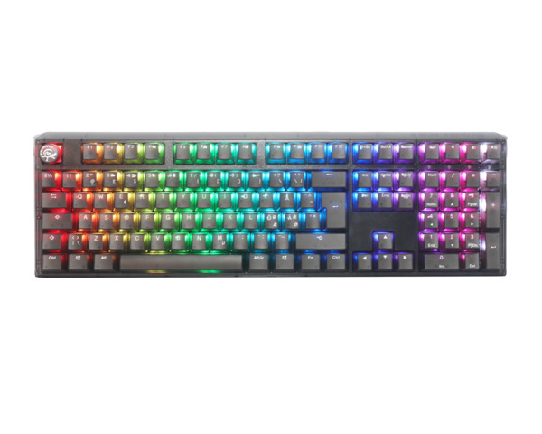 Ducky ONE 3 Classic Black White mekaniskt speltangentbord, Cherry MX Silent Red, svart/vit