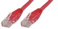 MicroConnect Cat6 U/UTP -verkkokaapeli, 0,2 m, Punainen