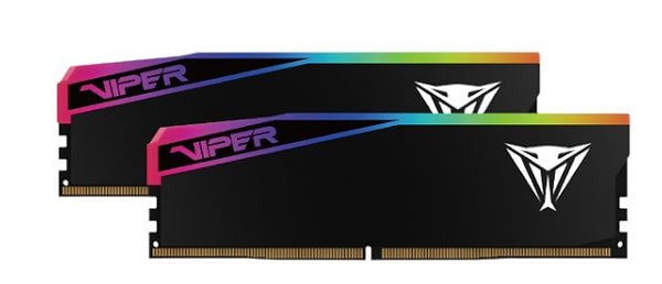 Patriot Viper Elite 5 Ultra RGB 32GB (2 x 16GB) DDR5 6400 MHz, CL32 Memory (XMP &amp; EXPO)