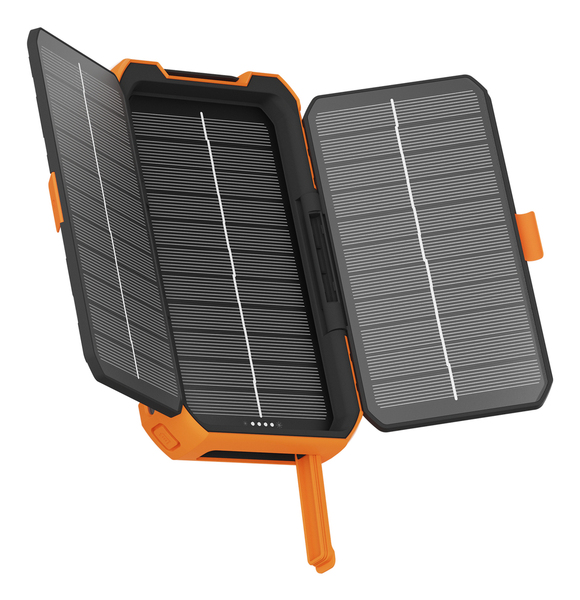 Xtorm Solar Power Bank 5.1W 10.000mAh IP65 PD 20W - powerbank, Svart/Orange