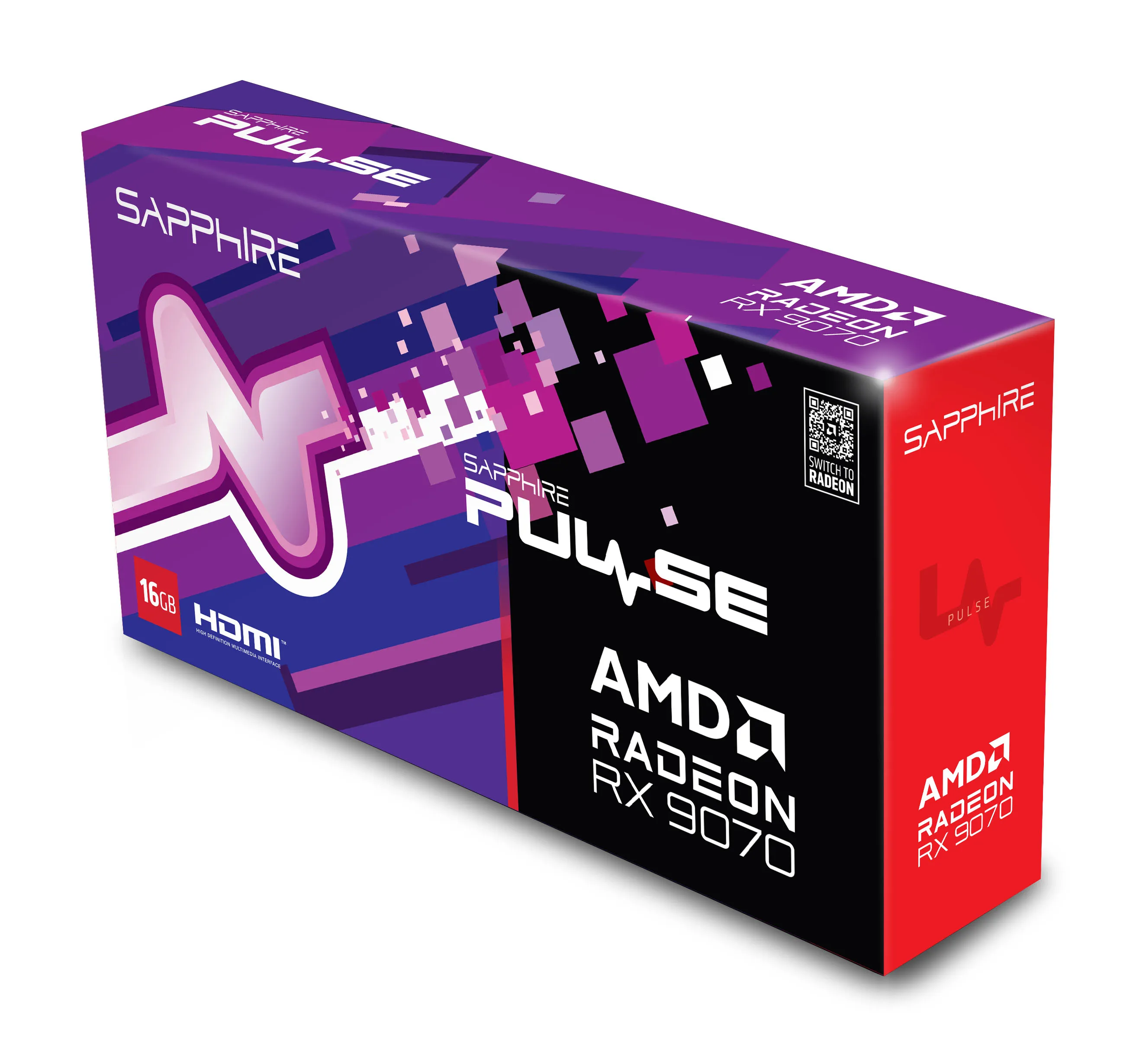 (L&ouml;yt&ouml;nurkka) Sapphire Radeon RX 9070 Pulse Gaming 16 Gt -n&auml;yt&ouml;nohjain