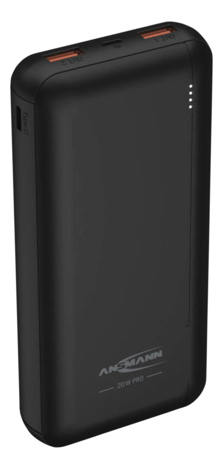 Ansmann PB320PD 20000 mAh, 20W - powerbank, Black