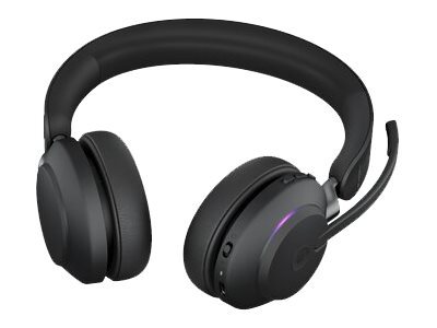 Jabra Evolve2 65 Wireless Stereo Headset with Charging Stand, Black