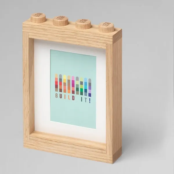 Room Copenhagen LEGO 1x4 wooden picture frame, storage box (oak, light)