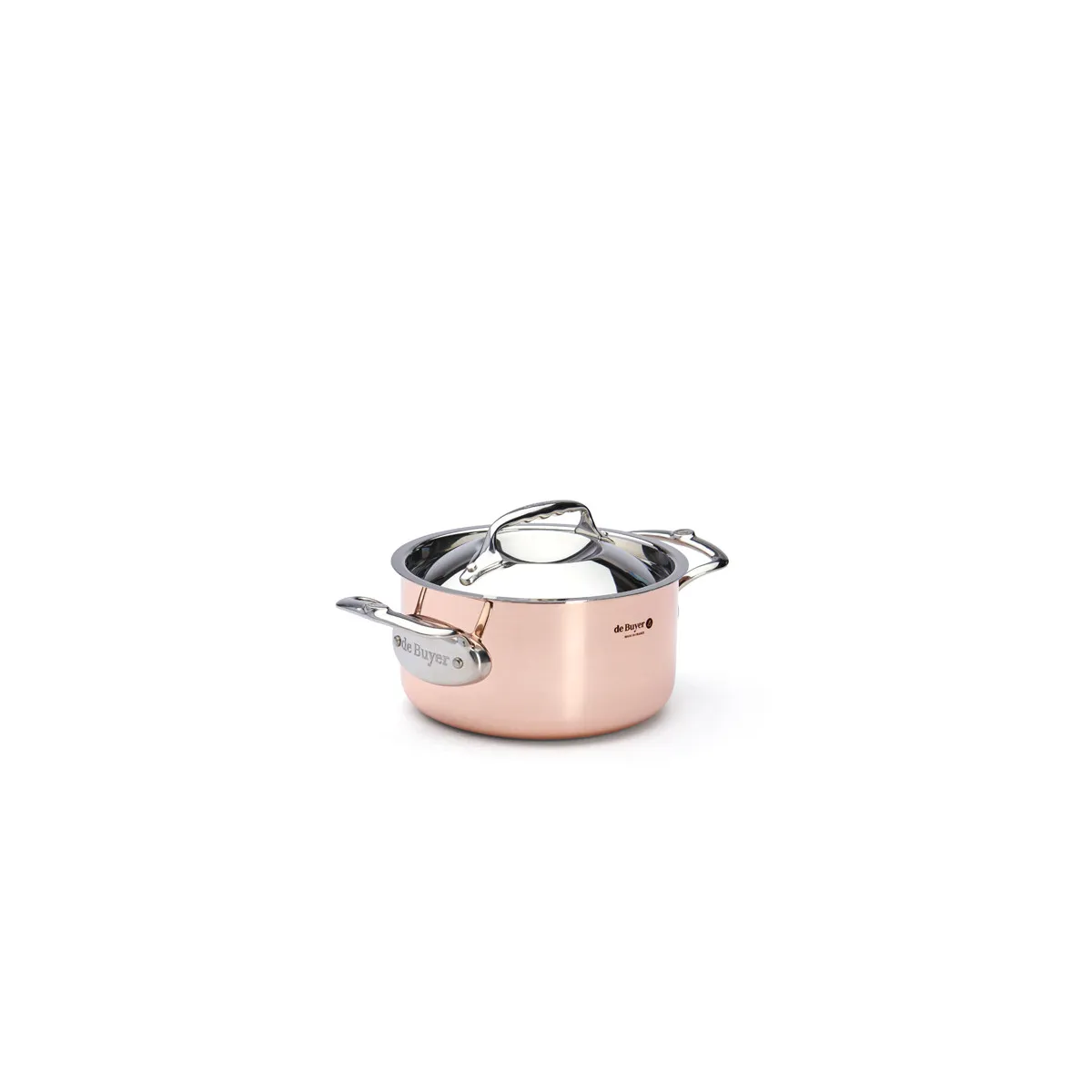 De Buyer Prima Matera -kastikekattila kannella, 16 cm, 1.8 L, kupari
