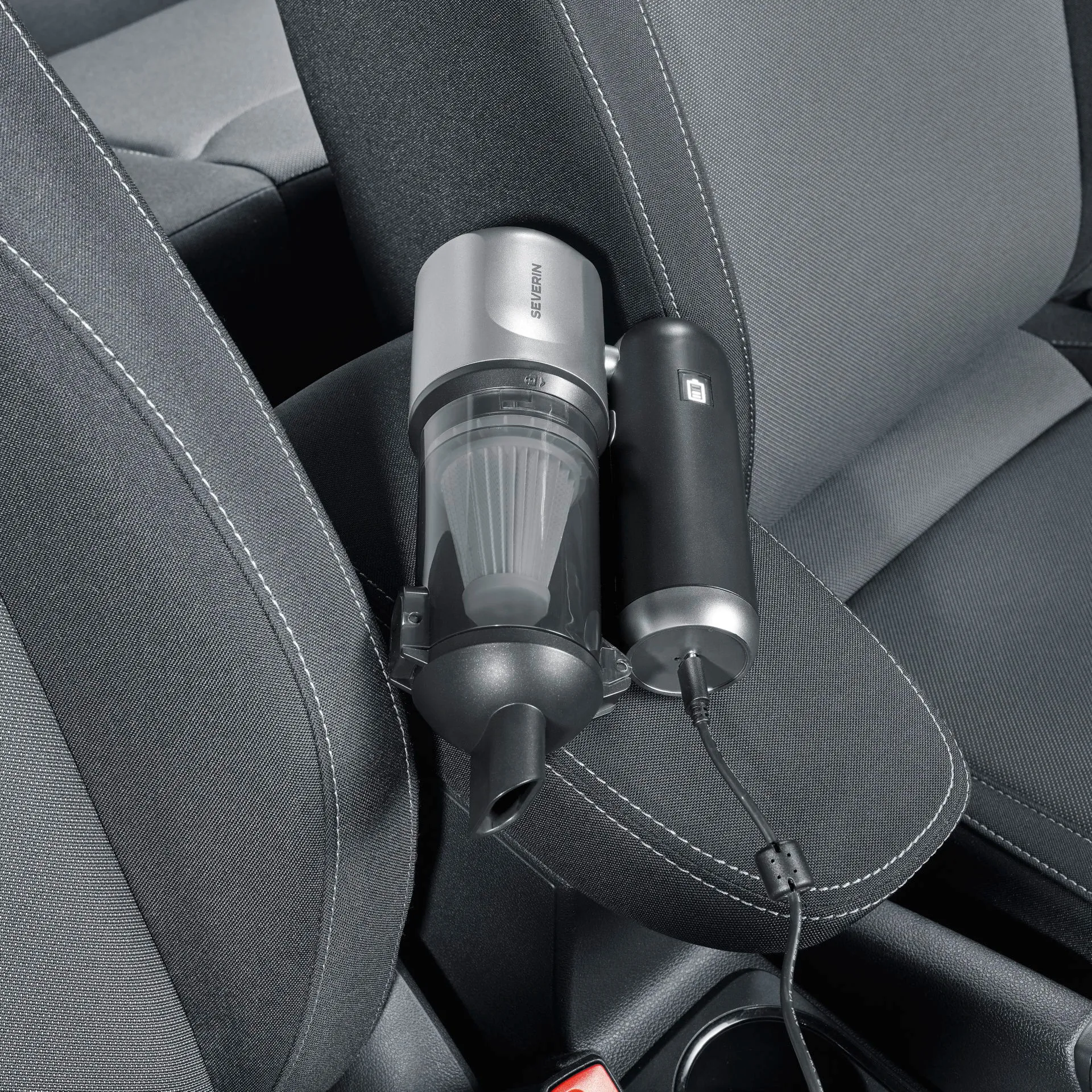 SEVERIN HV7137 S-Power DuoBoost Handheld vacuum cleaner, Grey