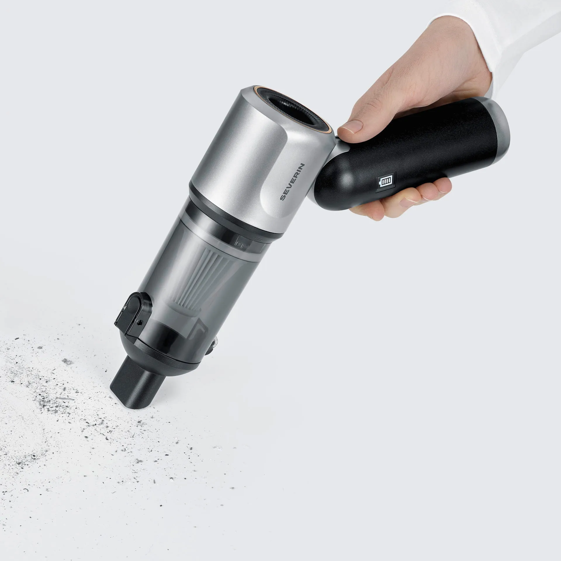 SEVERIN HV7137 S-Power DuoBoost Handheld vacuum cleaner, Grey