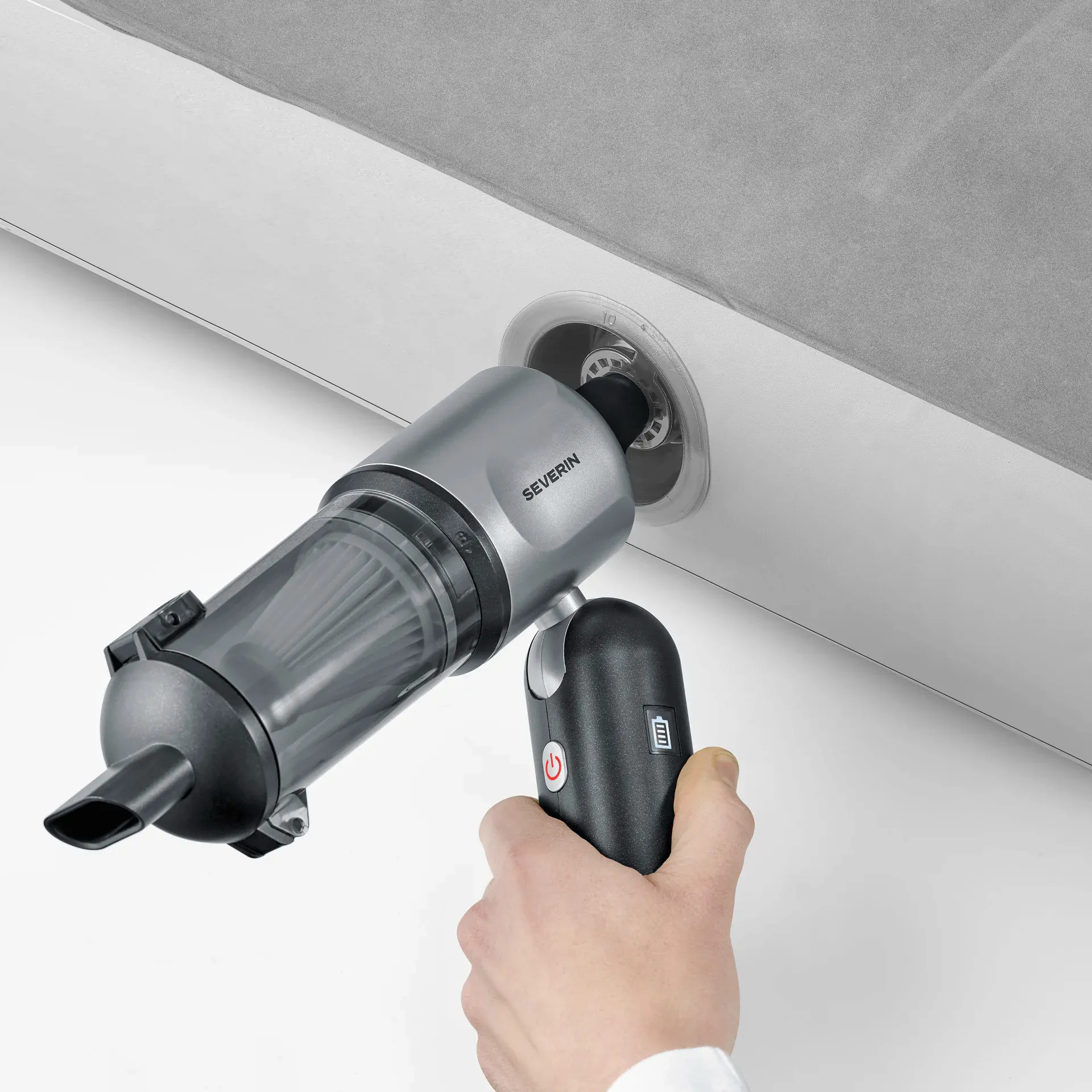 SEVERIN HV7137 S-Power DuoBoost Handheld vacuum cleaner, Grey