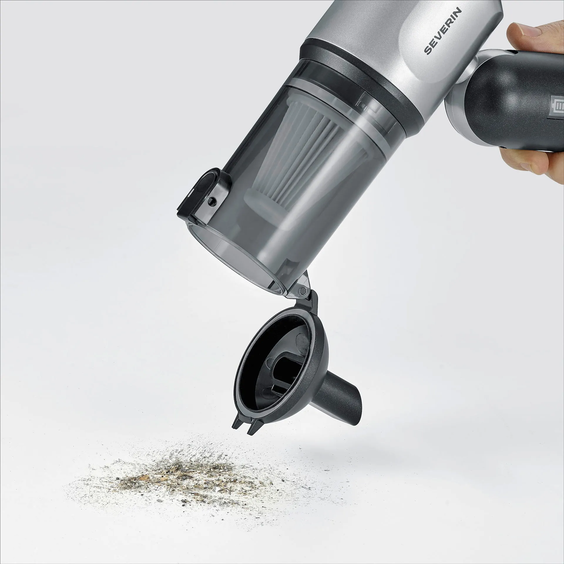 SEVERIN HV7137 S-Power DuoBoost Handheld vacuum cleaner, Grey