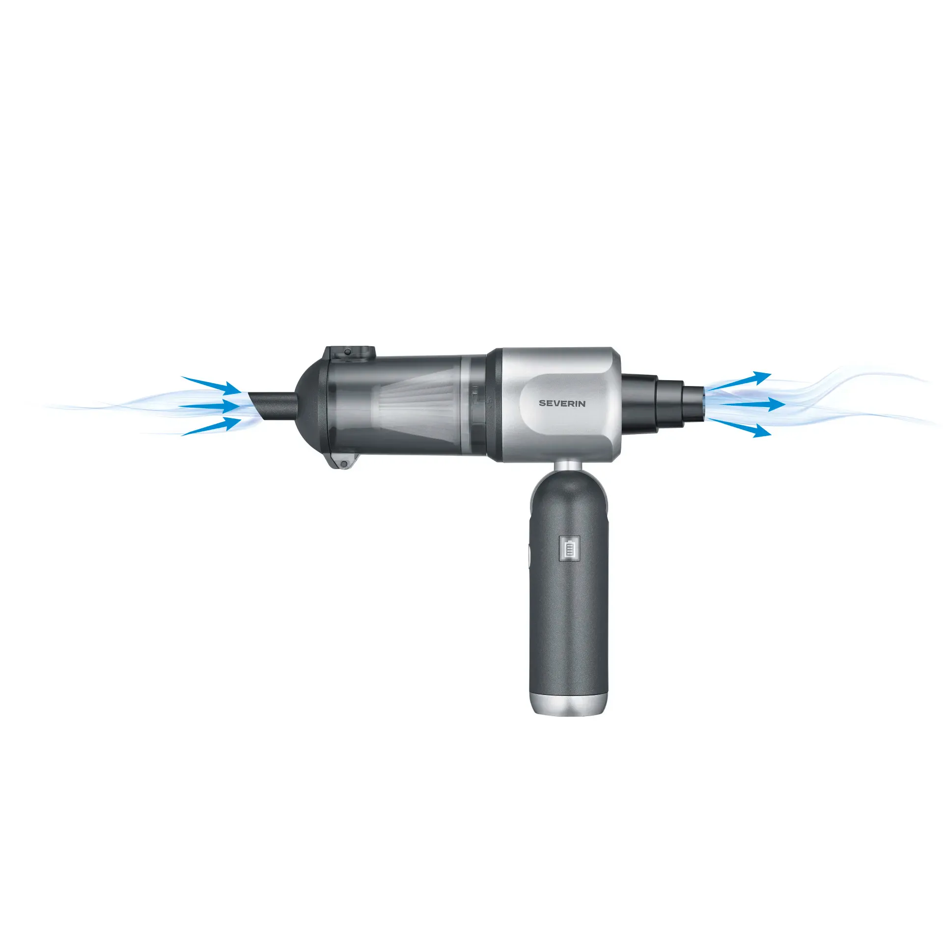 SEVERIN HV7137 S-Power DuoBoost Handheld vacuum cleaner, Grey