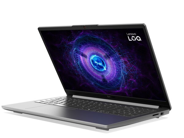 Lenovo LOQ Essential Gen10 15.6" Ryzen 5 7535HS, 16 GB, 512 GB, RTX 3050 6 GB, Win 11 Home - spelb&auml;rbar dator, luna grey