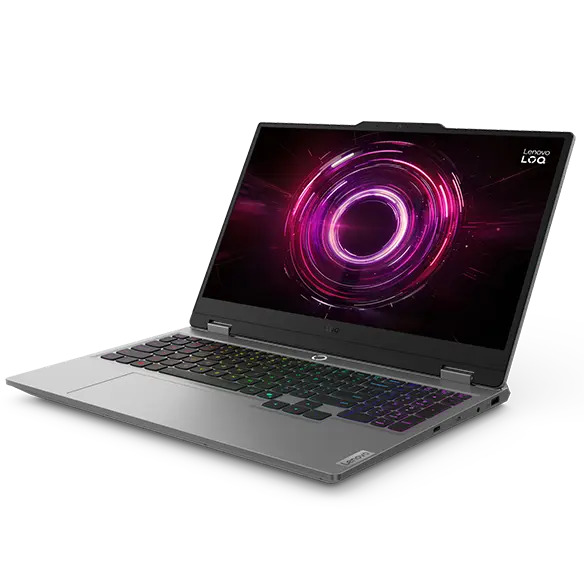 Lenovo LOQ Essential Gen10 15.6" Ryzen 5 7535HS, 16 GB, 512 GB, RTX 3050 6 GB, Win 11 Home - spelb&auml;rbar dator, luna grey