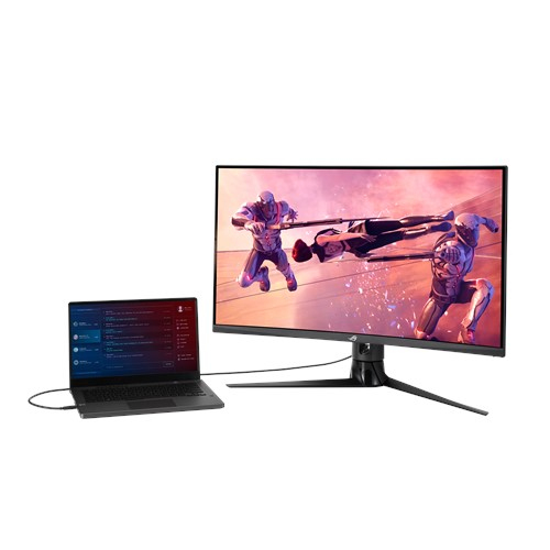 Asus 31.5&quot; ROG Strix XG32VC, QHD, VA -kaareva pelin&auml;ytt&ouml;