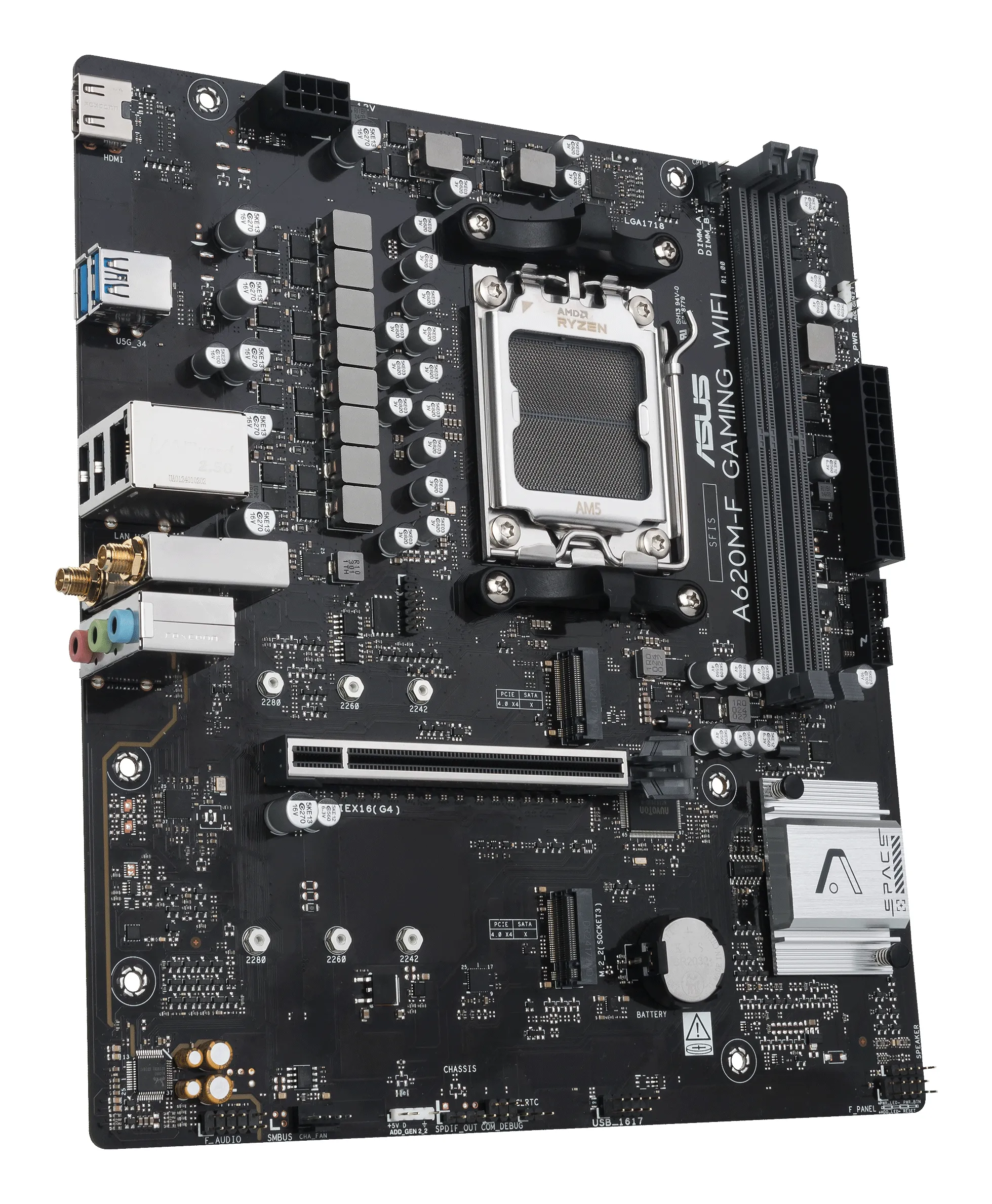 Asus A620M-F Gaming WIFI DDR5 AM5 mATX - motherboard