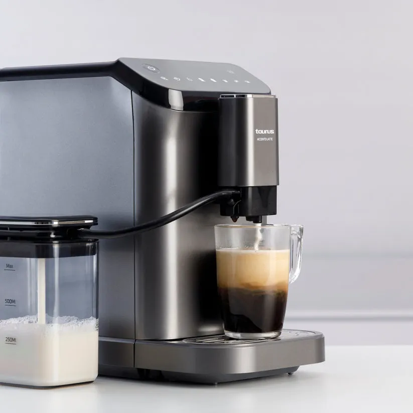 TAURUS Accento Latte helautomatisk espressomaskin, vit