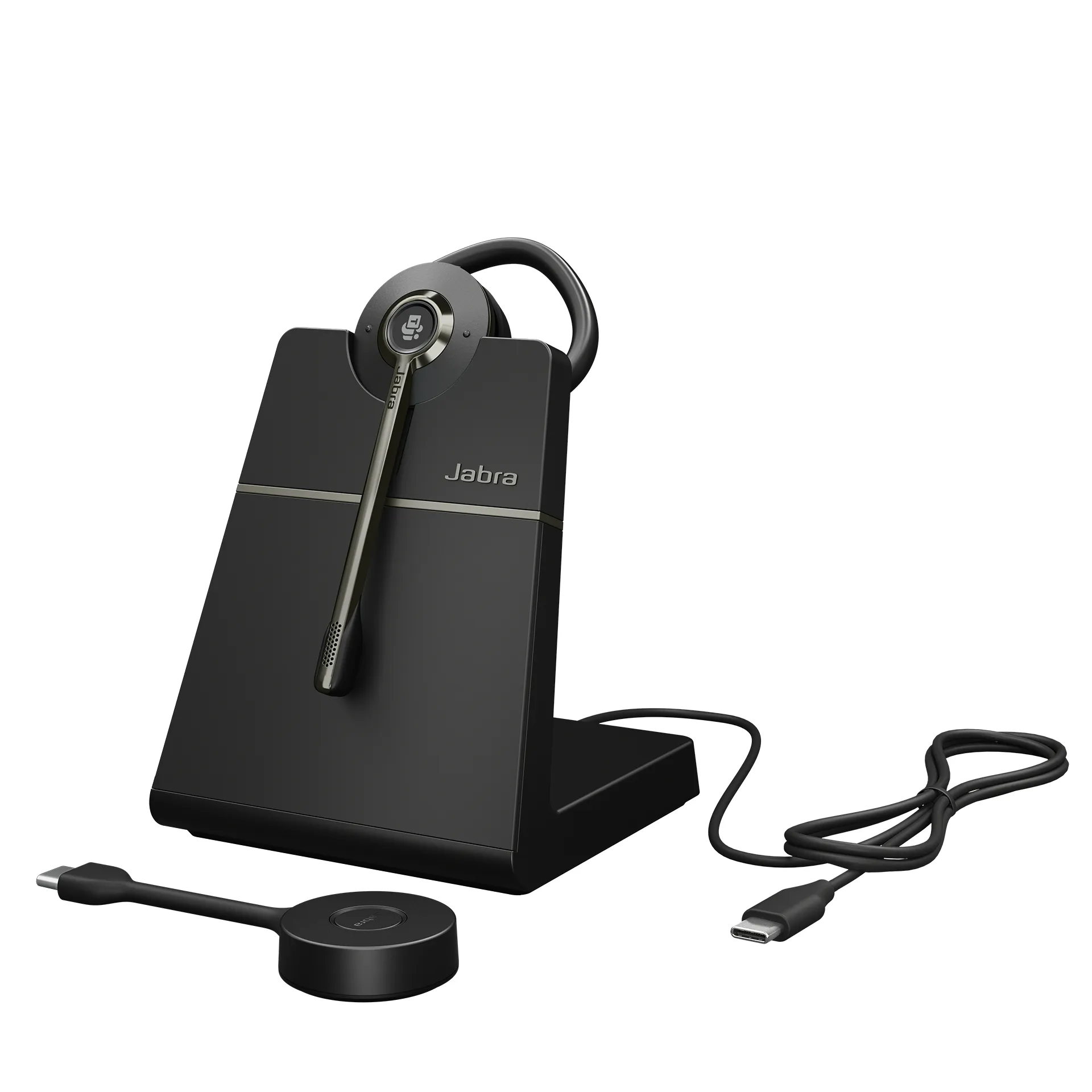 JABRA Engage 55 SE Convertible headset MS with earhook Link 400c DECT adapter USB-C Engage 55 Deskstand 1.2m USB-C to USB-C Cable