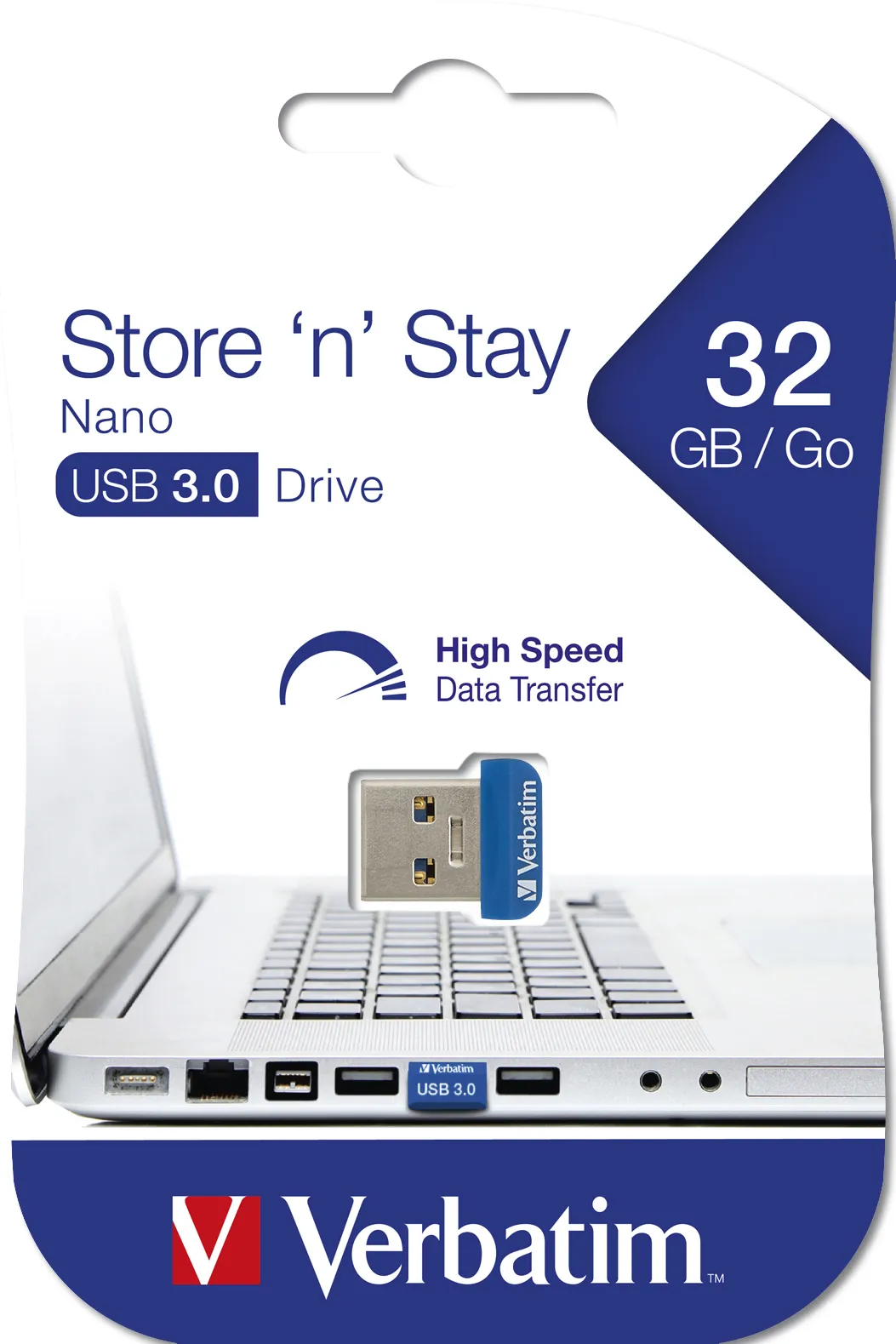 Verbatim 32GB Store 'n' Stay USB USB 3.0 - memory stick, Blue