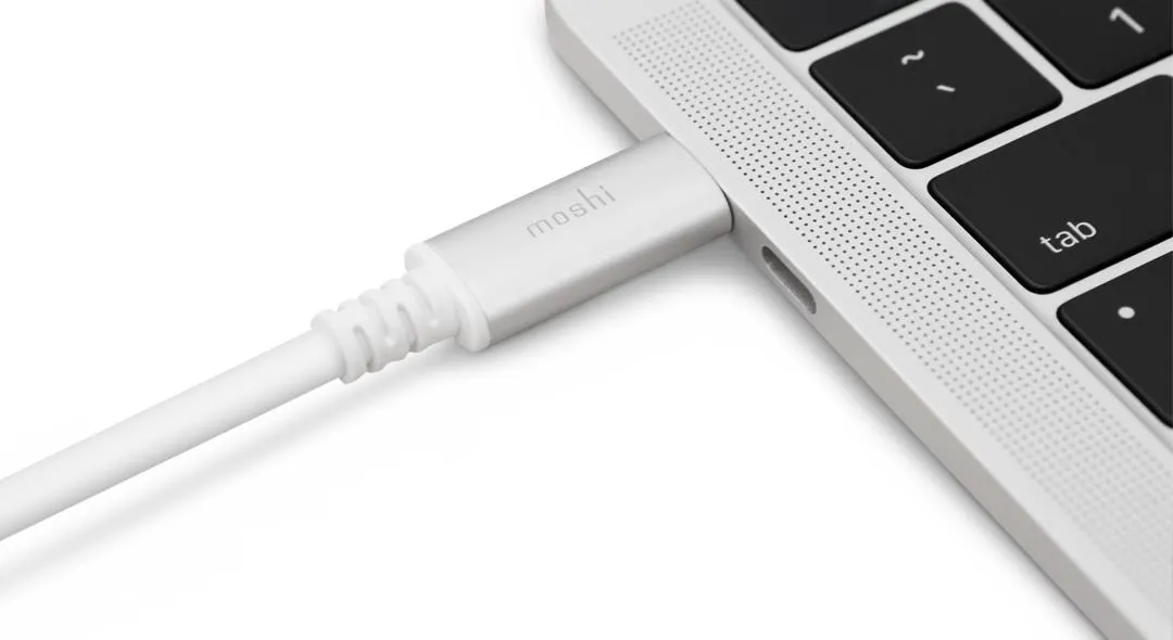 Moshi USB-C &ndash; DisplayPort  -kaapeli, 1,5m, Valkoinen
