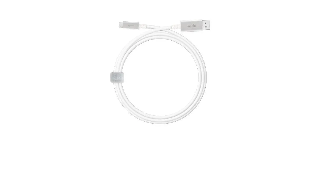 Moshi USB-C &ndash; DisplayPort  -kaapeli, 1,5m, Valkoinen