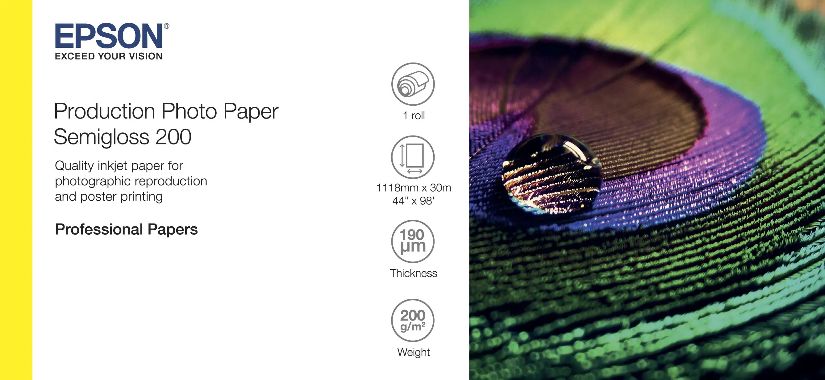 Paper/Photo Paper Semigloss 200 44&quot;x30m
