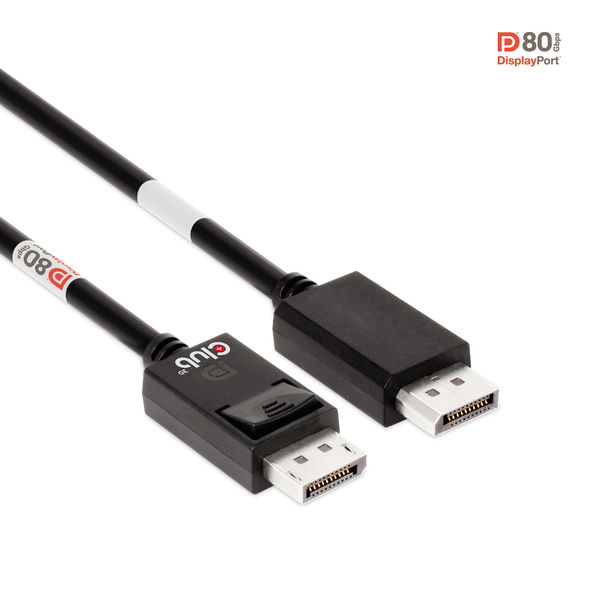 Club 3D  DisplayPort – DisplayPort 2,1 -kaapeli, 1,2 m, Musta