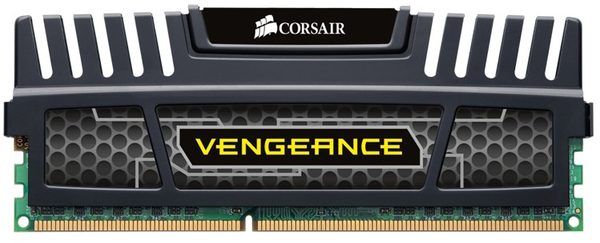Corsair 8GB (2x4GB) Vengeance, DDR3 1600MHz - Black