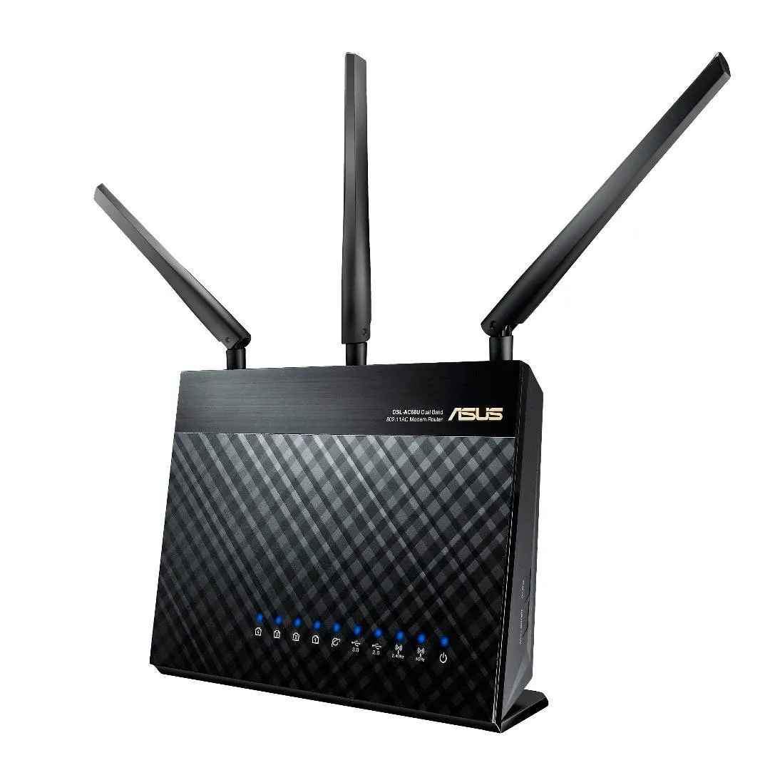 Asus DSL-AC68U Dualband -Wifi-reititin, musta